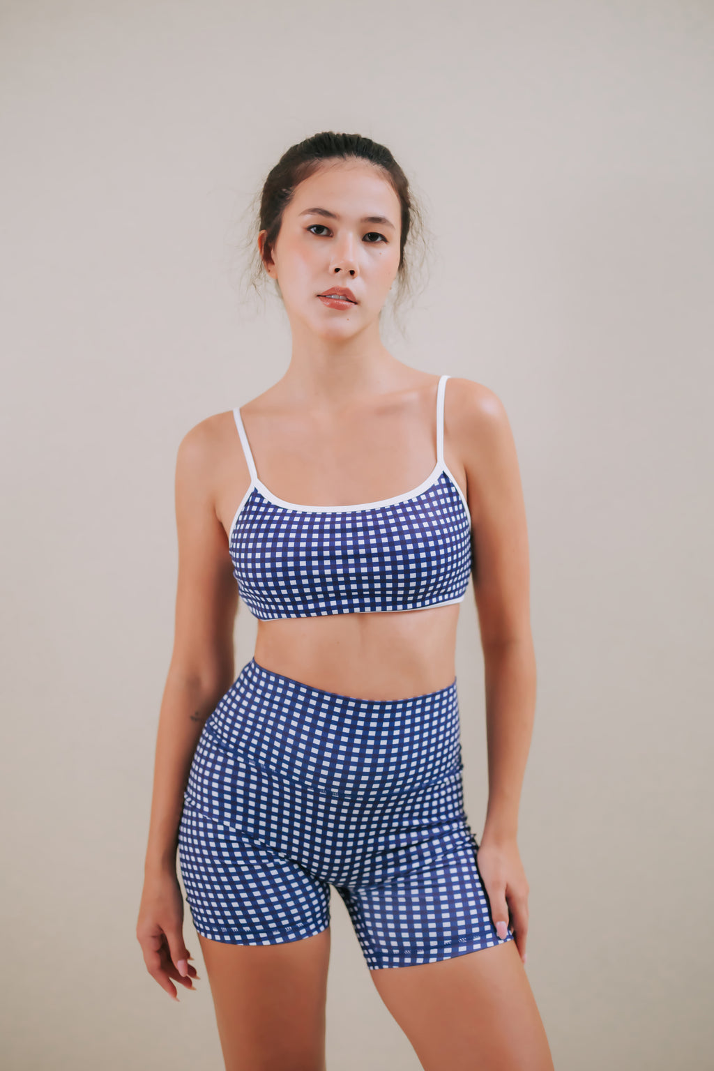 Hera Core Navy Checkered Bottom