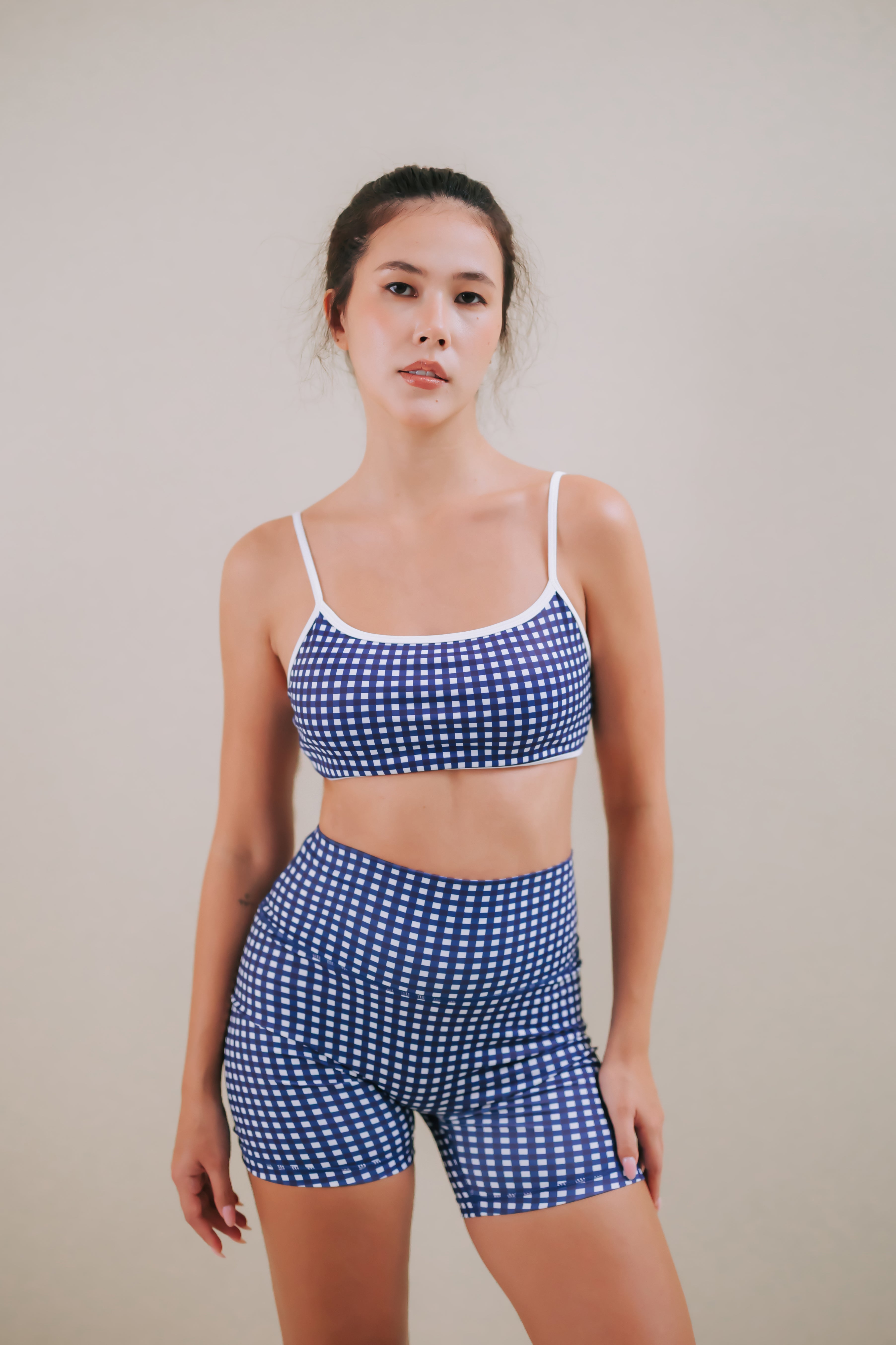 Hera Core Navy Checkered Bottom