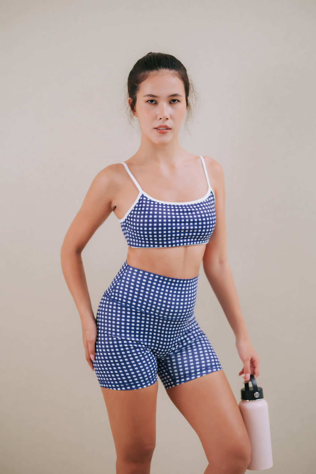 Hera Core Navy Checkered Bottom