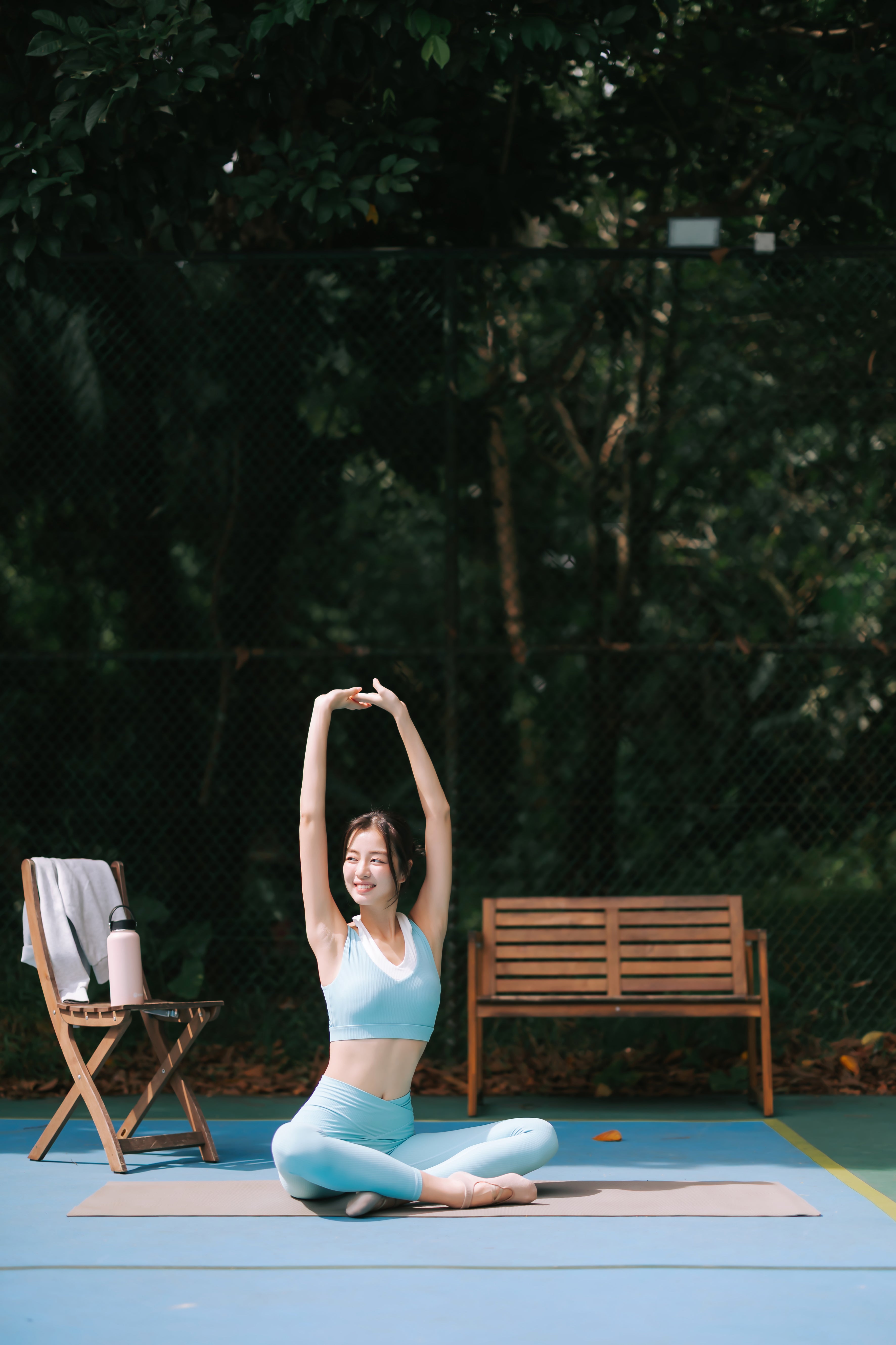 Hera Seamless Ribbed Turquoise Legging